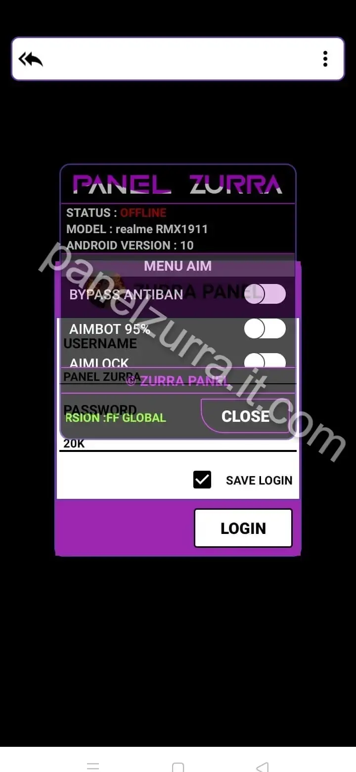 Screenshot of Panelzurra Weapon Skins
